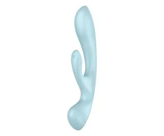 Satisfyer Triple Oh Light Mėlyna daugiafunkcis vibratorius
