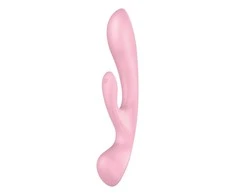 Satisfyer Triple Oh Light Rožinė daugiafunkcis vibratorius