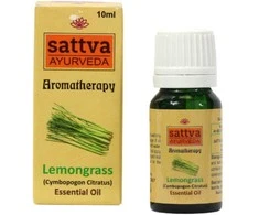 Citrinžolių eterinis aliejus Lemongrass, Sattva Ayurveda, 10ml