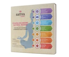 Smilkalų lazdelių rinkinys Chakra Box, Sattva Ayurveda, 49 vnt.
