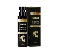 Sattva Vyrams skirtas veido valymo gelis su aktyvuota anglimi 100 ml