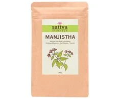 Širdžialapės raudės milteliai Manjistha, Sattva Ayurveda, 50g