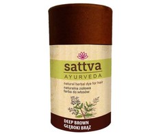 Augaliniai rudi plaukų dažai Deep Brown, Sattva Ayurveda, 150g