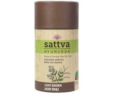 Augaliniai šviesiai rudi plaukų dažai šviesiai rudas, Sattva Ayurveda, 150g