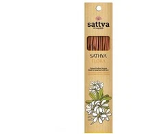 Gėlių kvapo smilkalų lazdelės Sathya Flora, Sattva Ayurveda, 15 vnt.