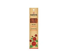 Rožių kvapo smilkalų lazdelės Rose, Sattva Ayurveda, 15 vnt.