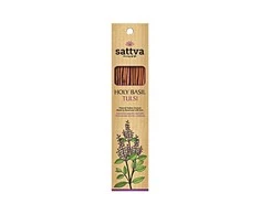 Šventojo baziliko kvapo smilkalų lazdelės Holy Basil Tulsi, Sattva Ayurveda, 15 vnt.