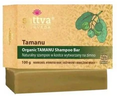 Kietas šampūnas Tamanu, ekologiškas, Sattva Ayurveda, 100g