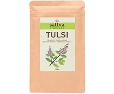 Indiškojo baziliko milteliai Tulsi, Sattva Ayurveda, 100g