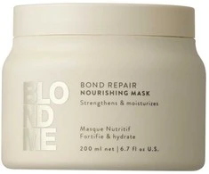 Schwarzkopf Professional BlondMe Bond Repair maitininantis Mask maitinanti kaukė šviesiems plaukams, 200 ml