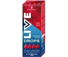 Schwarzkopf Live Drops Fiery Raudona, 30 ml