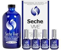 Seche Vive greitai džiūstančių viršutinių lakų rinkinys 480 ml + 4 x 14 ml