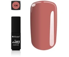 Silcare SILACRE_Flexy hibridinis gelinis nagų lakas 136 dulkėta rožinė 4,5 ml