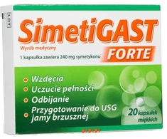 Simetigast Forte medicinos prietaisas 20 kapsulių