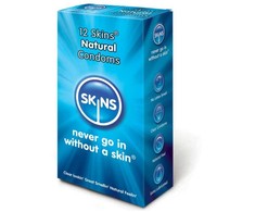 Skins Natural Premium Latex Condoms 8-Pack Ultra-Thin Vanilla Scented