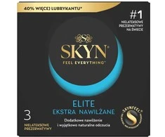 Skyn Elite Extra Lubricated nelateksiniai prezervatyvai 3 vnt.