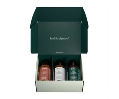 Kann Sord Travel Set dušo želė 50ml + plaukų šampūnas 50ml + veido prausimosi putos 50ml + drėkinamasis veido kremas 12ml