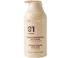 SunewMed+ Šilkas ir blizgesys regeneruojantis šampūnas su 5 aliejų kompleksu 500 ml