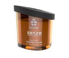 Swede Swede - Senze Seduction masažinė žvakė su gvazdikėliais ir apelsinais
