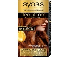 Syoss Oleo intensyvus dažiklis be amoniako prabangus blizgesys 7-77-Vibrant Copper 5 Dalių