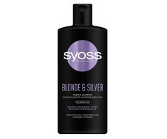 Syoss Skirtas šviesiems plaukams &amp; Sidabrinis Violetinė Šampūnas Šampūnas moterims, 440 ml