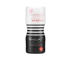 Tenga „Dual Sensation Cup Extremes“ dviejų skylučių vienkartinis masturbatorius