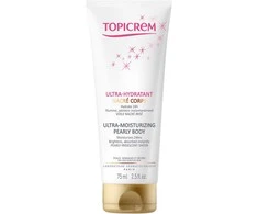 Topicrem Ultra-Moisturizing Pearly Body drėkinamasis kūno kremas sausai ir dehidratuotai odai, 75 ml