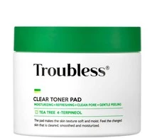 TROUBLESS_Clear Toneris Pad skaidrios tonerio pagalvėlės, 60 vnt.