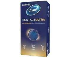 Unimil Contact Ultra ultra ploni tepami prezervatyvai 12 vnt.