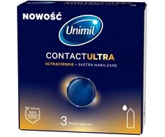 Unimil Contact Ultra ultra ploni tepami prezervatyvai 3 vnt.