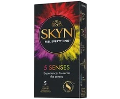 Alkotesteris UNIMIL_Skyn 5 Senses prezervatyvai 5vnt
