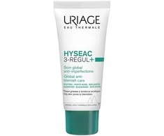 Uriage Hyseac 3 Regul+. Spuogai, inkštirai. Salicilo rūgštis/AHA 40 ml