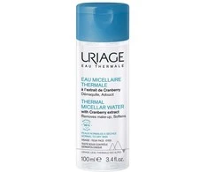 URIAGE Thermal Micellar Vanduo With Cranberry Extract micelinis vanduo sausai ir normaliai odai, 100 ml