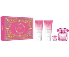 Versace Bright Crystal Absolu komplektas woda perfumowana spray 90ml + miniatura wody perfumowanej 5ml + balsam do ciała 100ml + żel pod prysznic 100ml