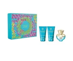 Kvepalų rinkinys moterims Versace Dylan Torquoise (EDT, 50 ml + kūno losjonas, 50 ml + dušo želė, 50 ml)