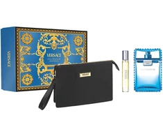 Versace Man Eau Fraiche komlektas tualetinio vandens purškiklis 100ml + tualetinis vandens purškiklis 10ml + kosmetinis maišelis