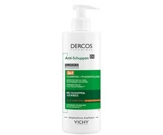 Vichy Dercos Nuo pleiskanų 2 in 1 Šampūnas + Conditioner šampūnas–kondicionierius pleiskanojančiai galvos odai, 390 ml