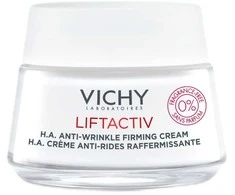 Vichy Liftactiv H.A. Anti-Wrinkle Firming Kreminis dieninis kremas nuo raukšlių visiems odos tipams be kvapiklių, 50 ml