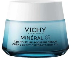 Vichy Minéral 89 72H Moisture Boosting Kreminis drėkinantis veido kremas visiems odos tipams, 50 ml