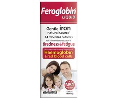 VITABIOTICS_Ferogoblin B12 Liquid Iron maisto papildas, palaikantis hemogobliną ir raudonąsias kraujo ląsteles 200ml