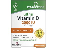 Vitabiotics Ultra Vitamin D 2000IU maisto papildas 96 tabletės