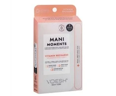 Martinelia VOESH_SET Manikiūro rinkinys „Mani Moments Double Vitamin Recharge“ – cukraus šveitiklis + kreminė kaukė + masažinis sviestas + nagų dildė