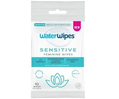 Septona WATER WIPES „Sensitive Feminine Wipes“ intymios higienos servetėlės jautriai odai, 10 vnt.