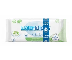WATER WIPES Sensitive+ Nawilżający Zastrzyk chusteczki łagodzące su aloesem 2x60szt.
