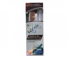 White Glo Baltas GLO COFFEE &amp; TEA DRINKERS FORMULA dantų pasta, 150 g