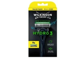 Barzdaskutė Wilkinson Hydro 3 Skin Hydration maszynka do golenia su 3 ostrzami i 9 wkładów