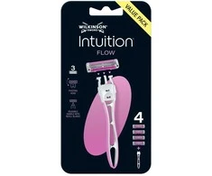Wilkinson Intuition Flow maszynka do golenia su 3 ostrzami i 4 įdėklai