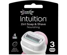 Wilkinson Intuition maitininantis įdėklai su 4 ostrzami 3 vnt.