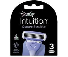 Wilkinson Sword Wilkinson Intuition Quattro Sensitive wkład su 4 ostrzami 3 vnt.