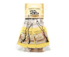 Yankee Candle automobilio stiklainio premijos pakuotė Vanilla Cupcake - 3 sztuki